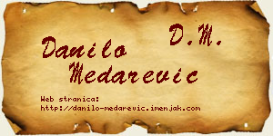 Danilo Medarević vizit kartica